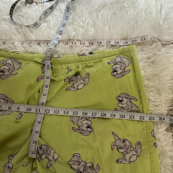 Disney Thumper Women's Pajama Pants Size L Green White gray pink blue - Picture 8 of 12